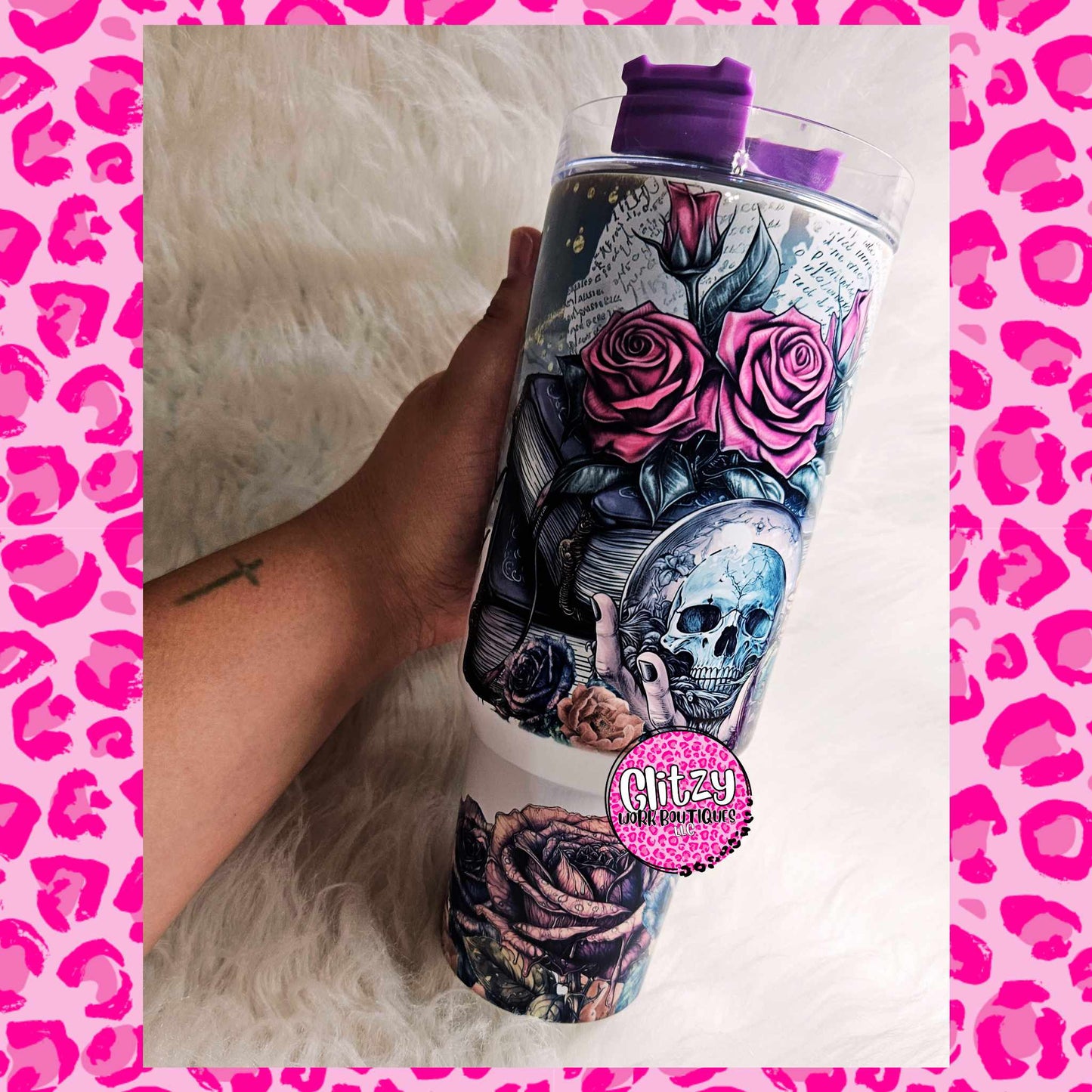 SPOOKY WITCHY & PRETTY DAMN BITCHY DUPE 40OZ TUMBLER