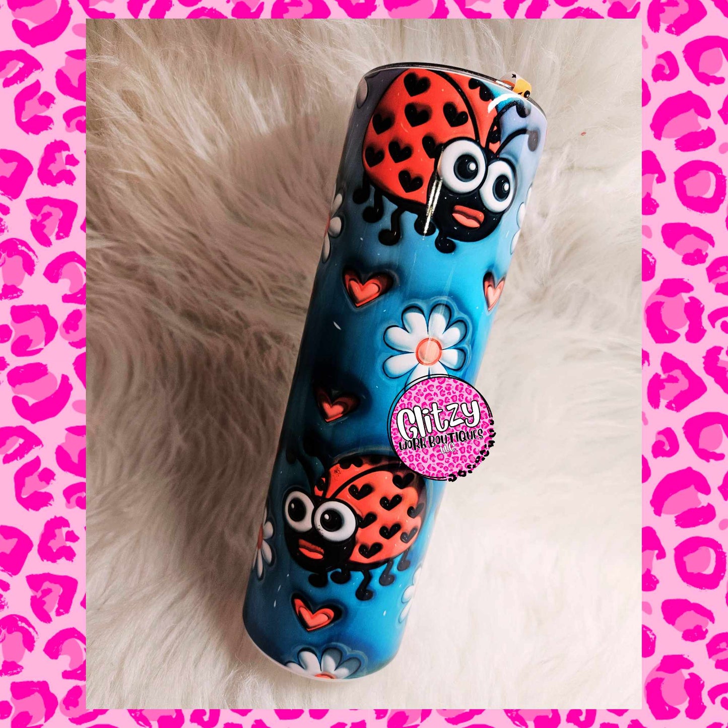 LADY BUGS 3D PUFF TUMBLER