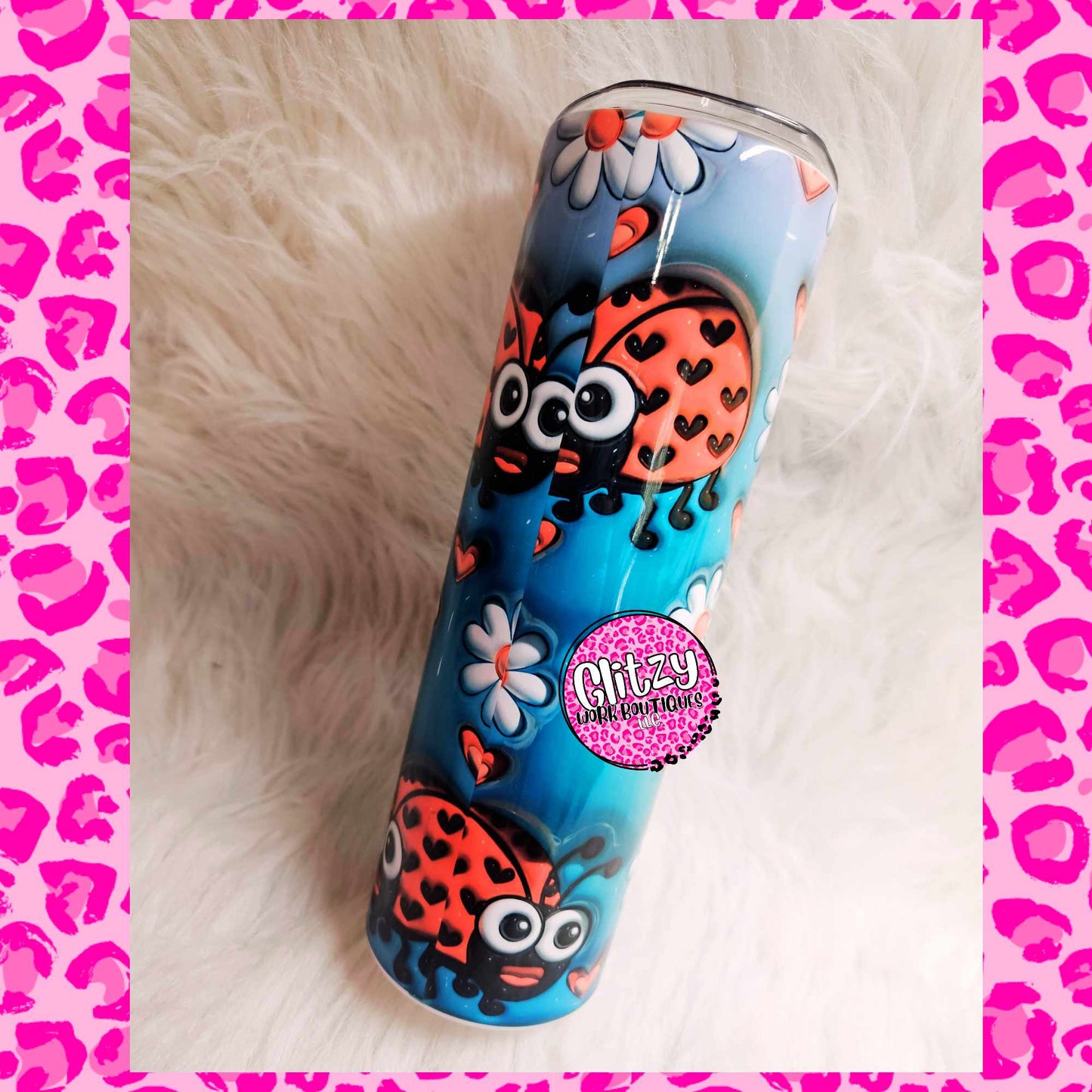 LADY BUGS 3D PUFF TUMBLER