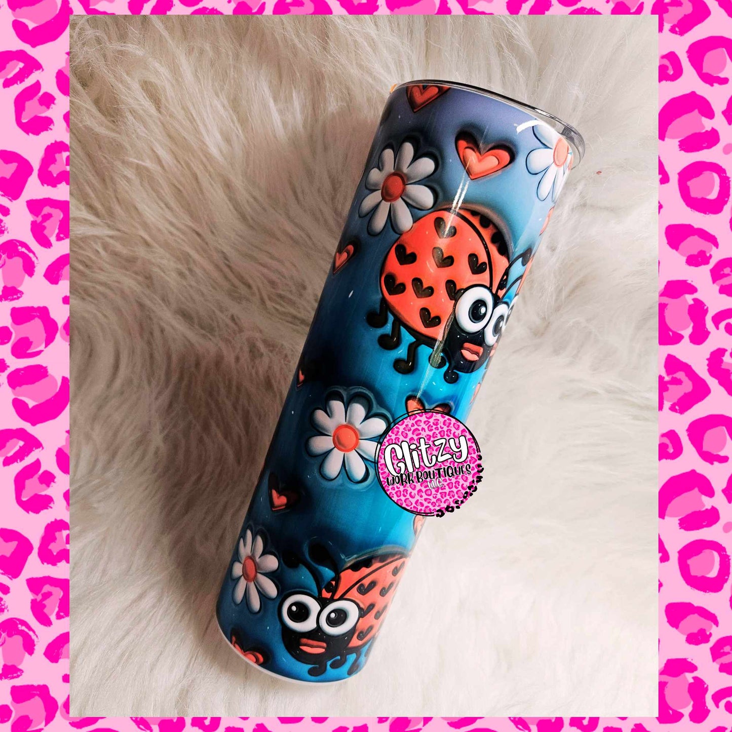 LADY BUGS 3D PUFF TUMBLER