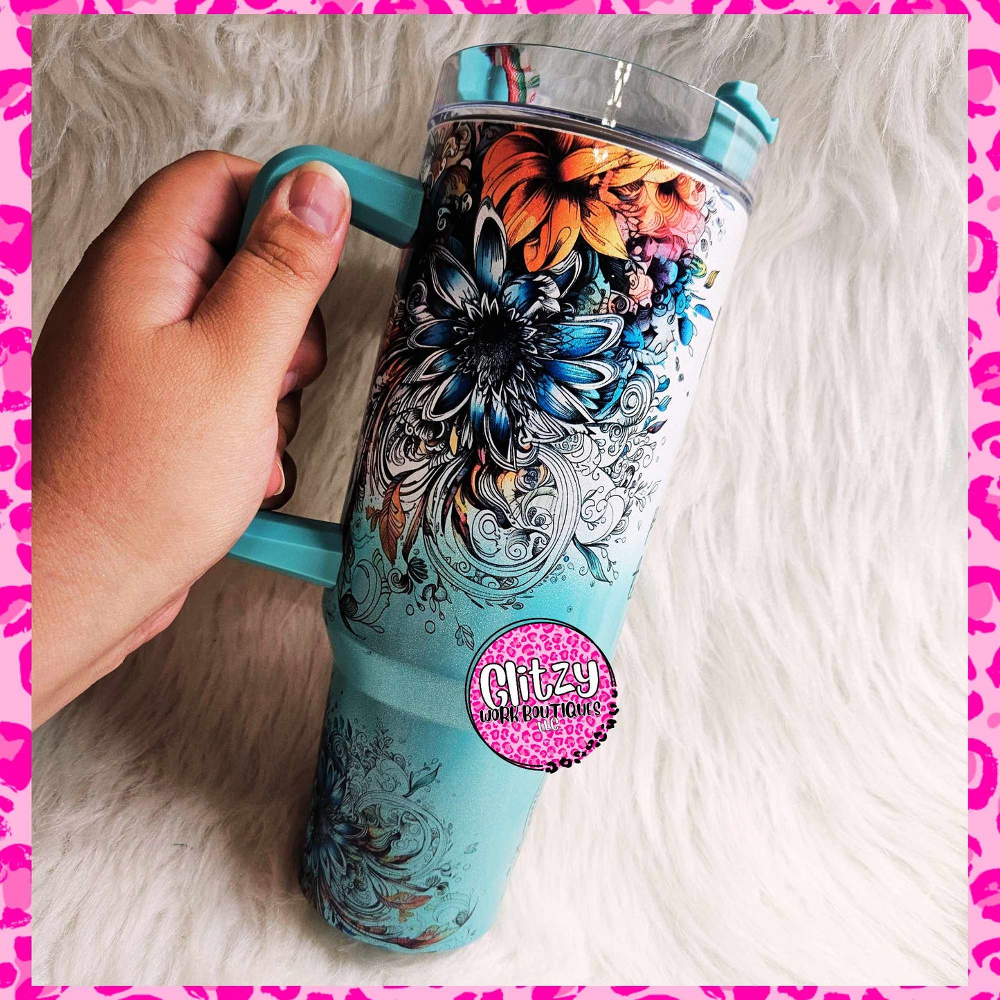 BITCHCRAFT HOLOGRAPHIC OMBRE DUPE 40OZ TUMBLER