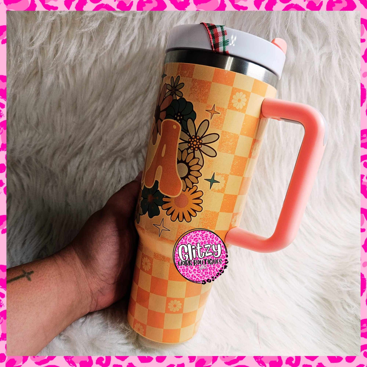 MAMA FLORAL PASTEL DUPE 40OZ TUMBLER