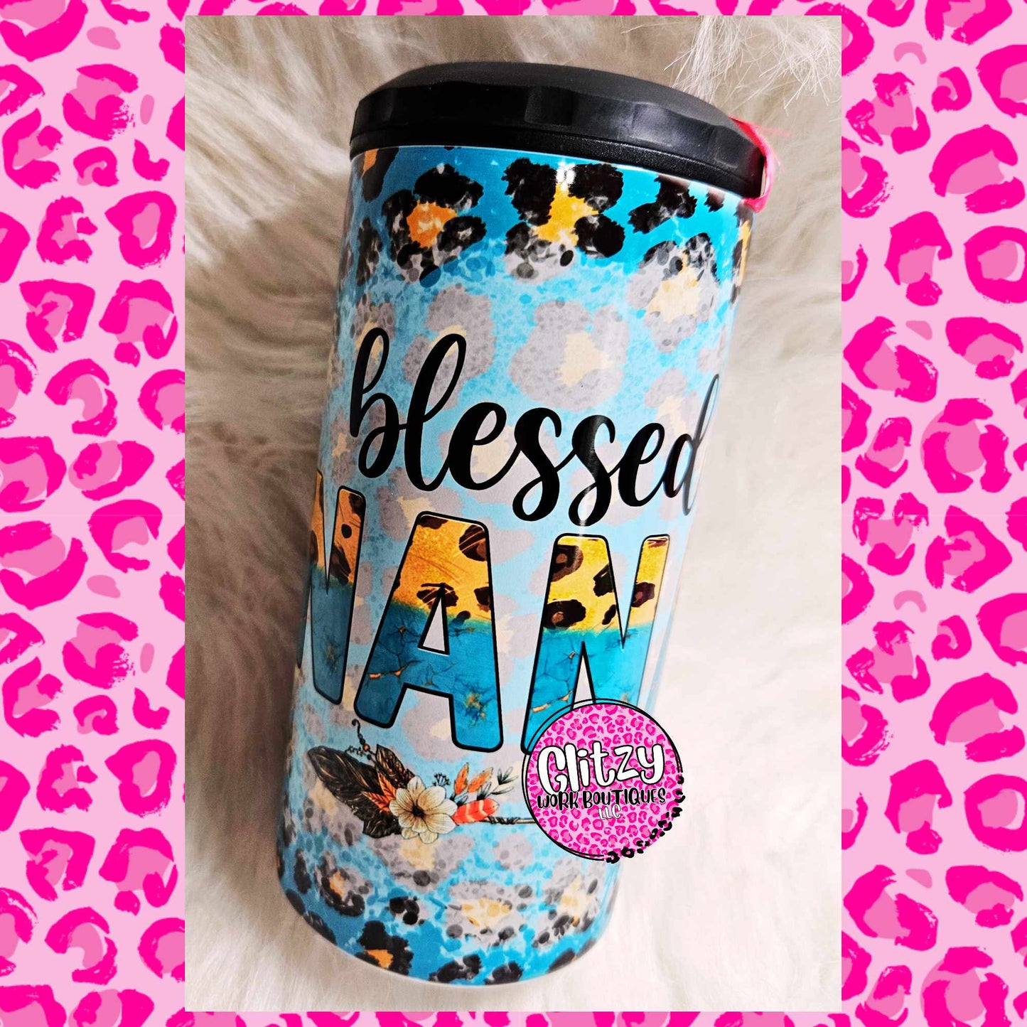 BLESSED NANA 16OZ CAN COOLER