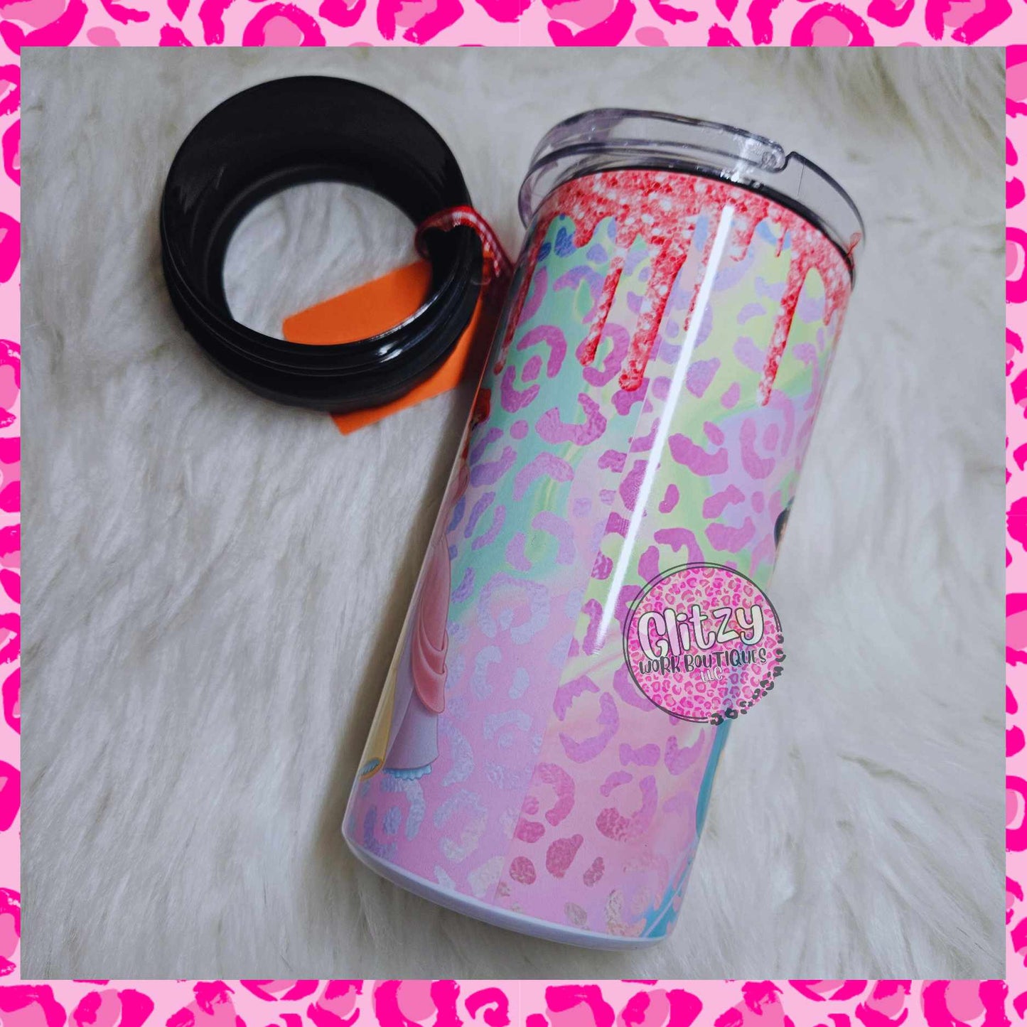 GIRL CHARACTER 16OZ CAN COOLER