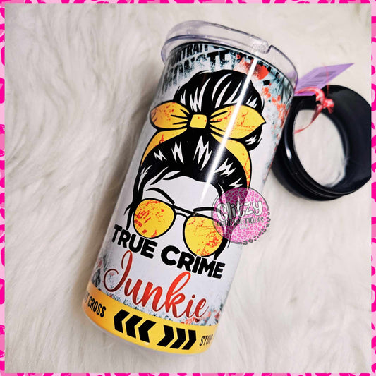 TRUE CRIME JUNKIE 16OZ CAN COOLER