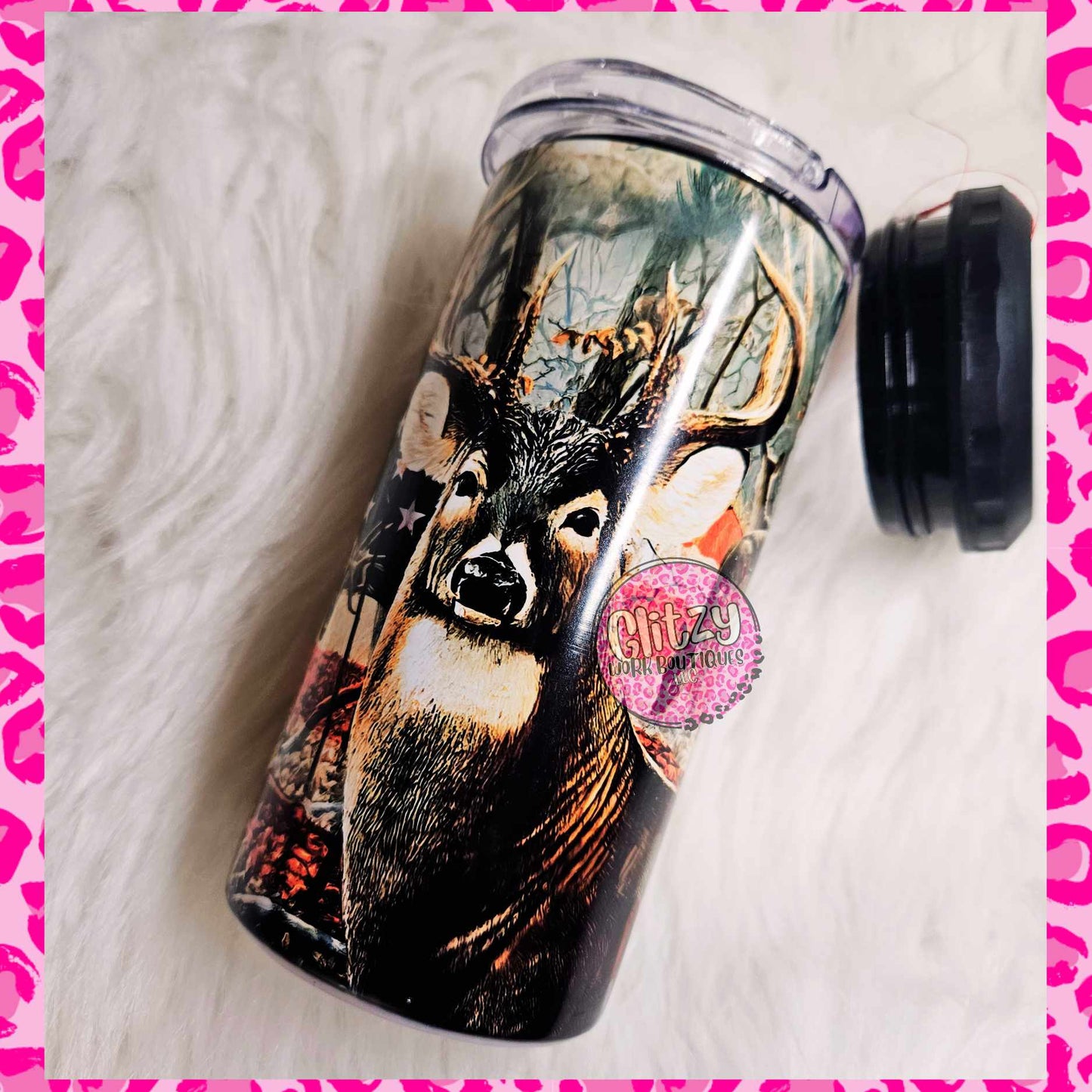 HUNTIN' & FISHIN' 16OZ CAN COOLER