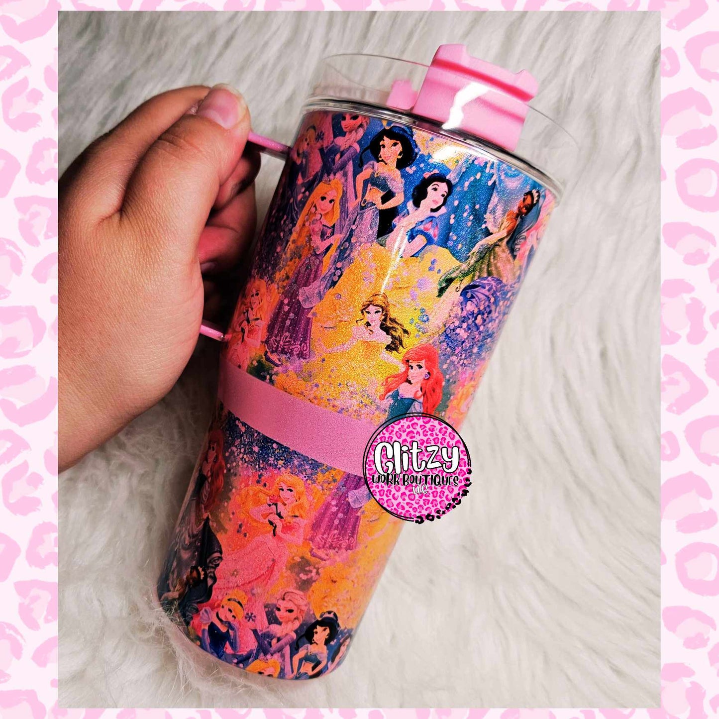 GIRL PRINCESS CHARACTER 20oz KID DUPE TUMBLER