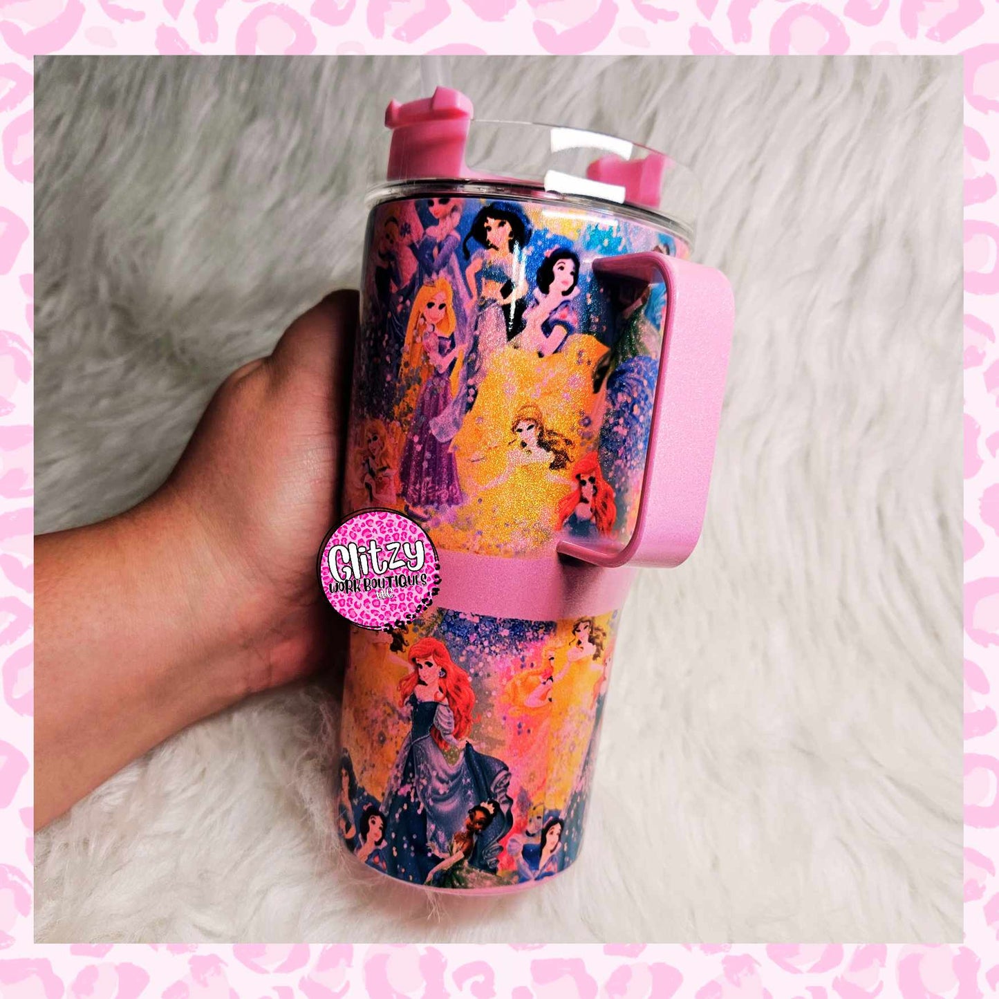 GIRL PRINCESS CHARACTER 20oz KID DUPE TUMBLER