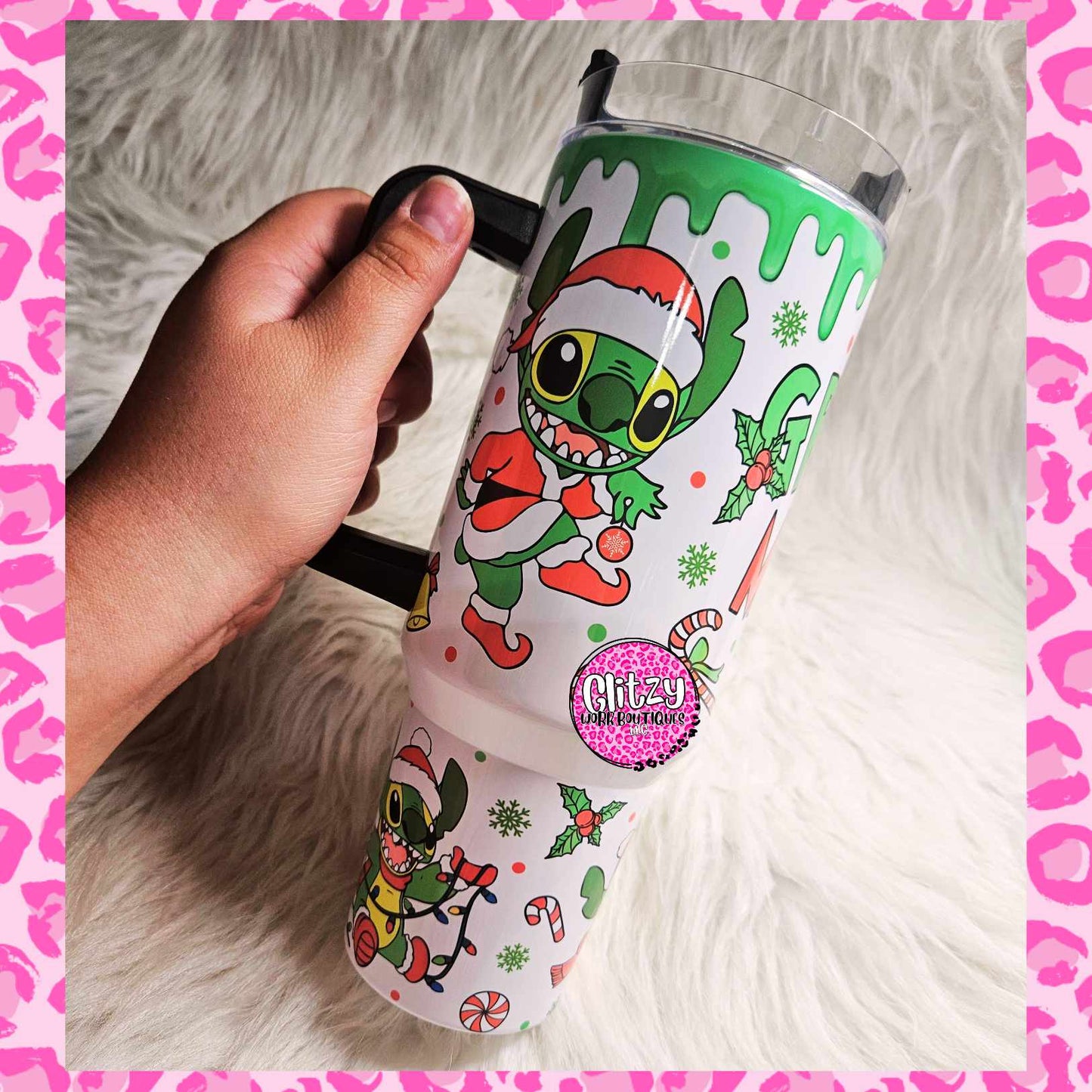 GRINCH MODE DUPE 40OZ TUMBLER