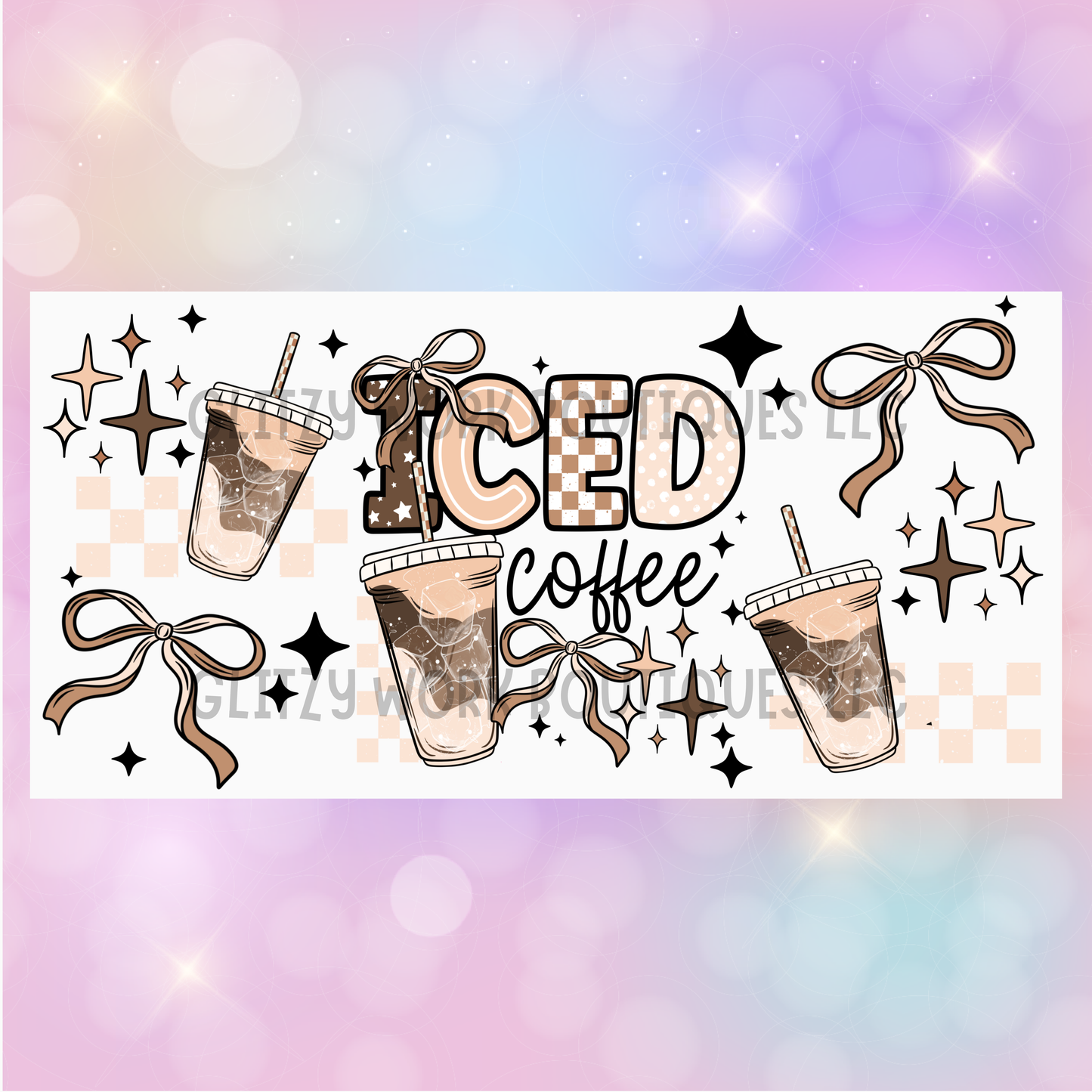 NEUTRAL ICED COFFEE CUP WRAP