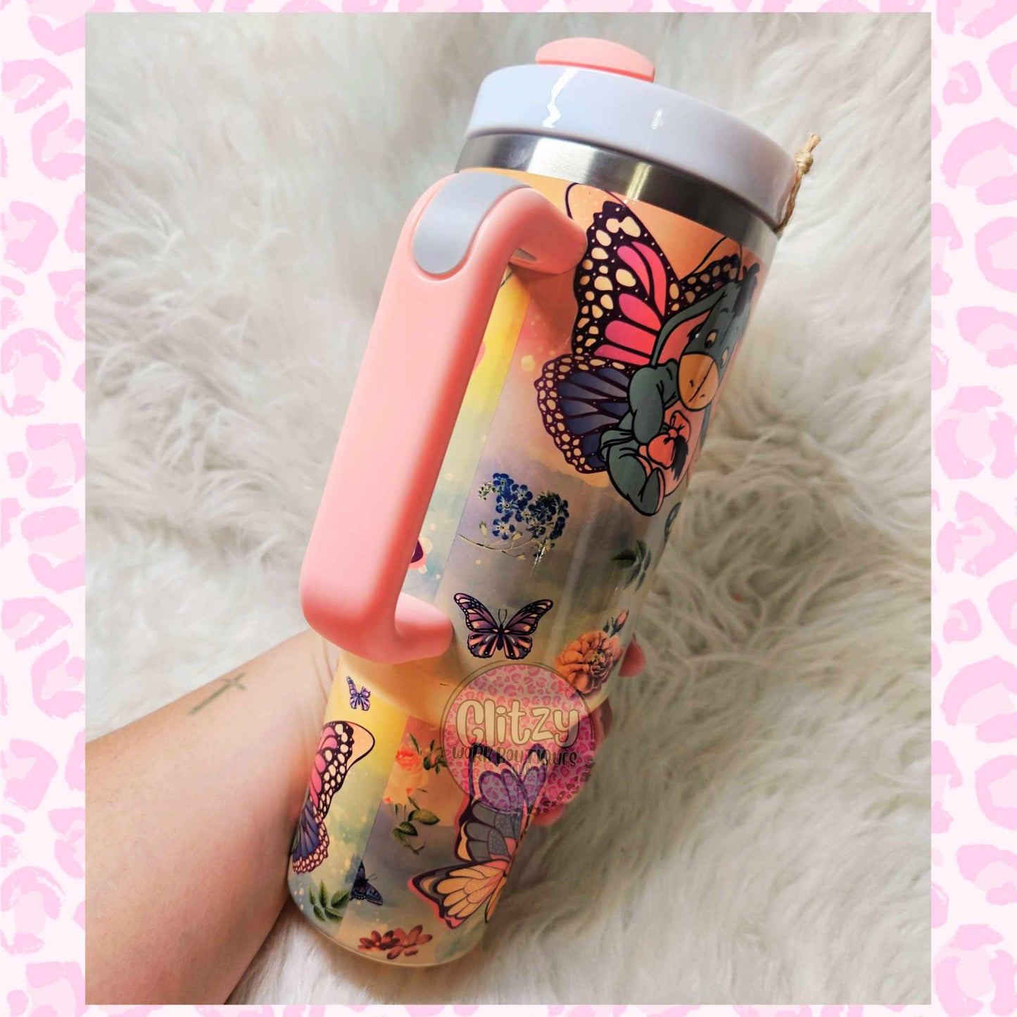 BUTTERFLY BABY CHARACTER DUPE 40OZ TUMBLER