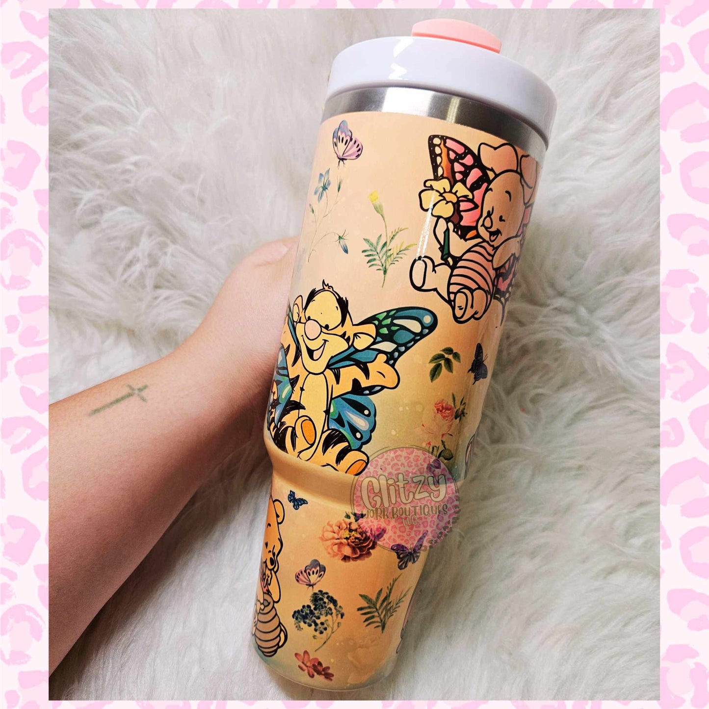 BUTTERFLY BABY CHARACTER DUPE 40OZ TUMBLER