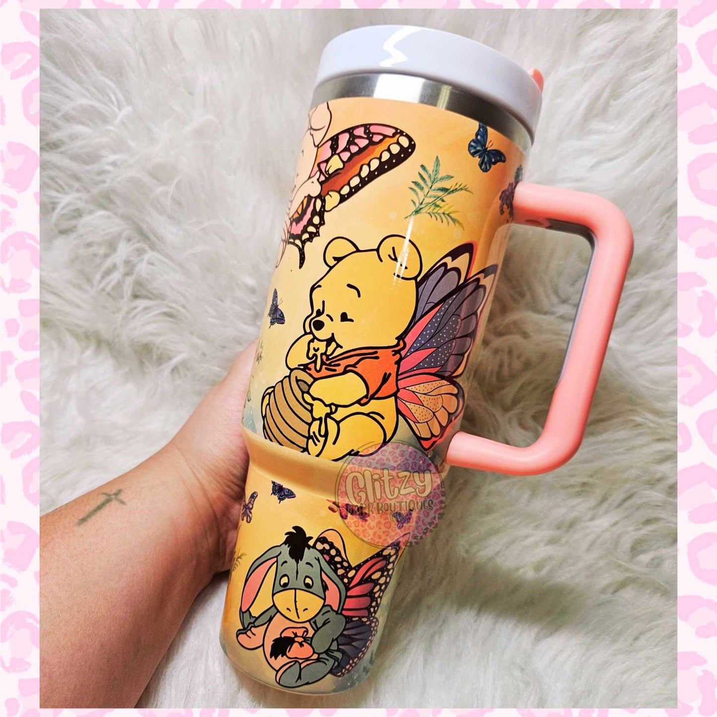 BUTTERFLY BABY CHARACTER DUPE 40OZ TUMBLER