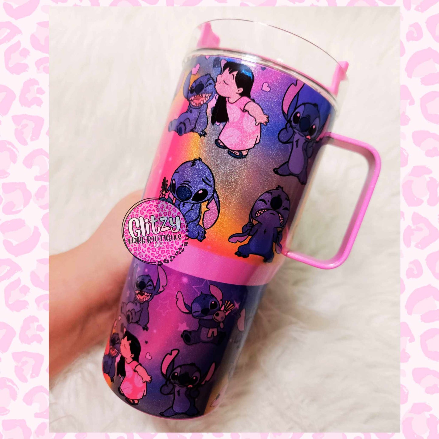 RAINBOWS OF STITCH 20oz KID DUPE TUMBLER