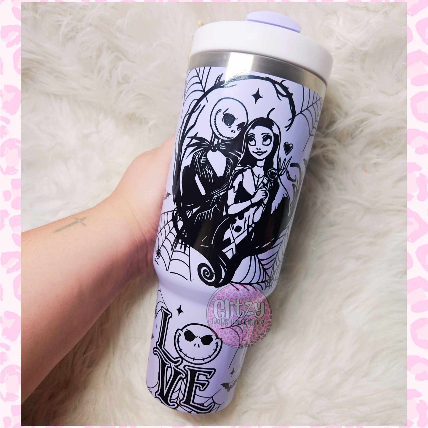 JACK & SALLY HOLOGRAPHIC OMBRE DUPE 40OZ TUMBLER