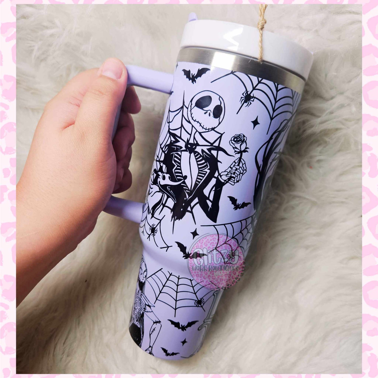 JACK & SALLY HOLOGRAPHIC OMBRE DUPE 40OZ TUMBLER