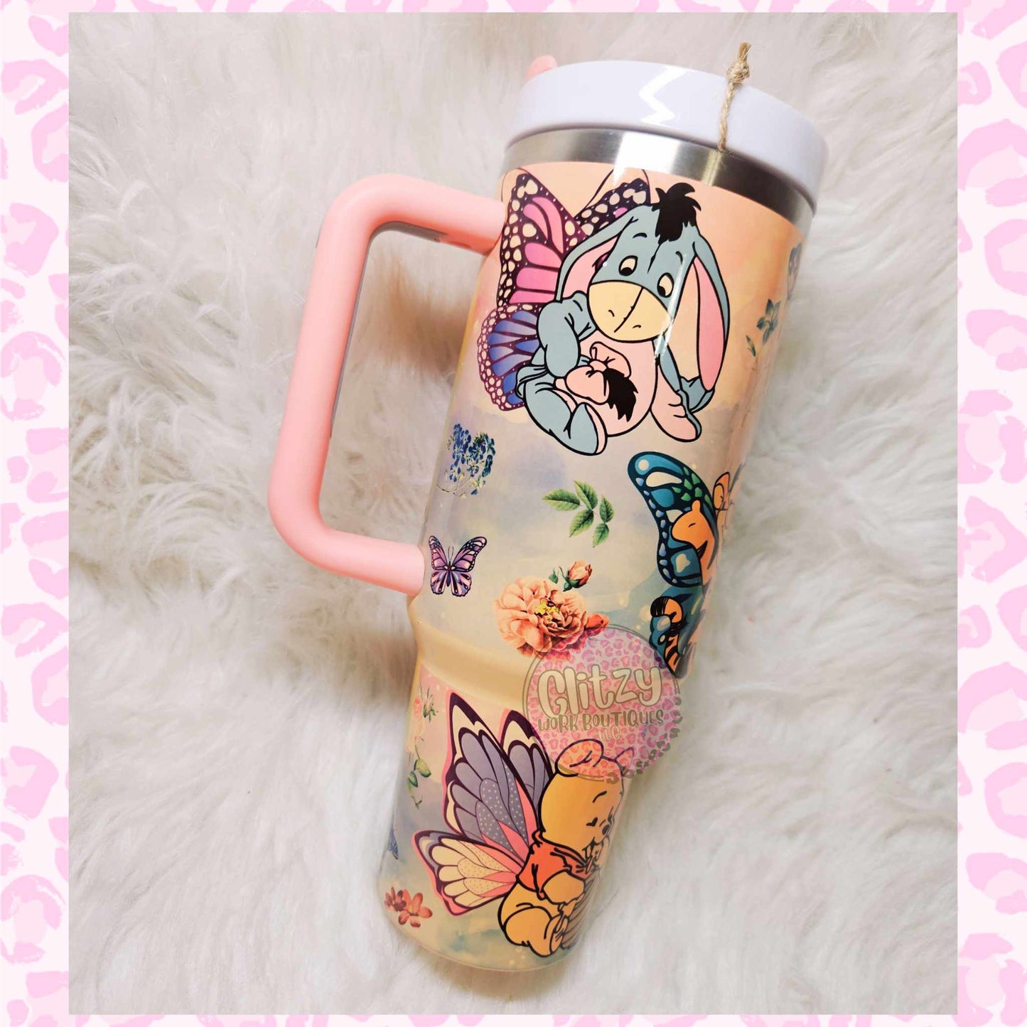 BUTTERFLY BABY CHARACTER DUPE 40OZ TUMBLER