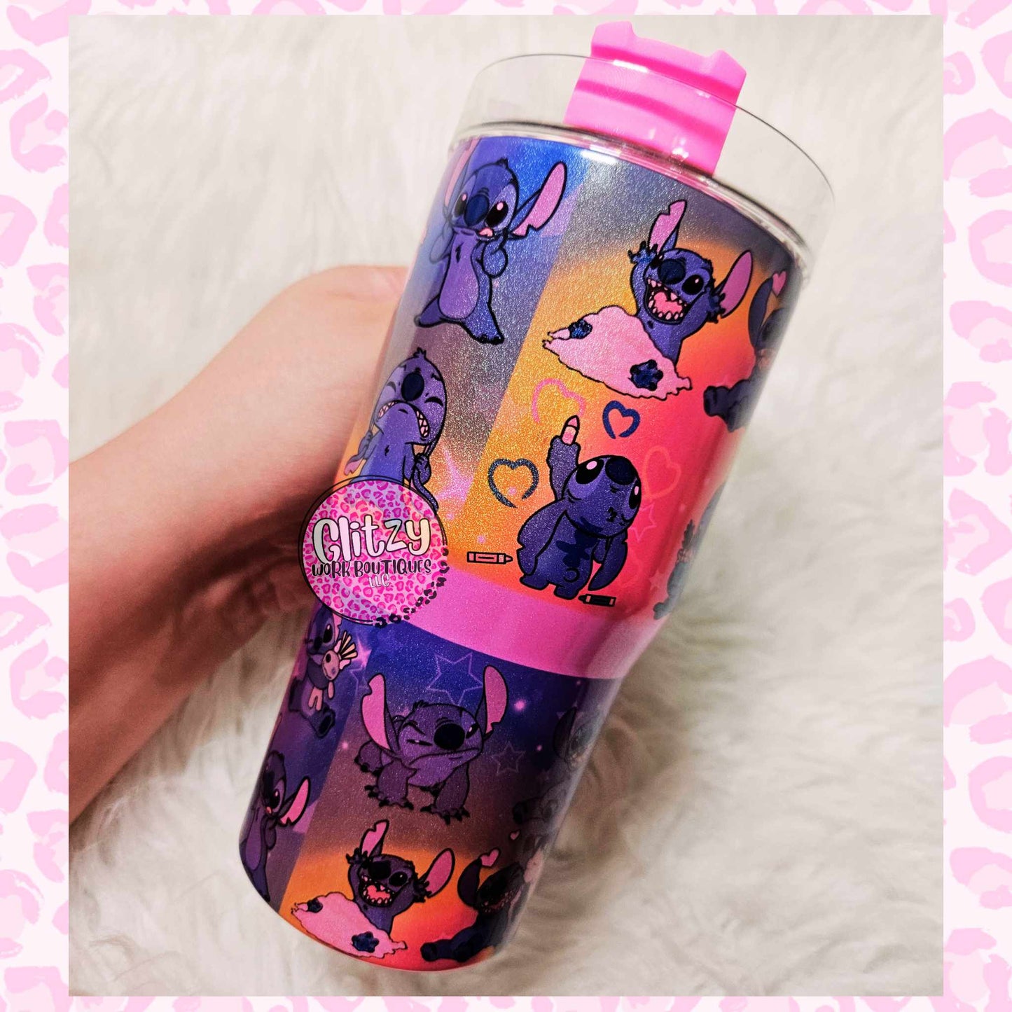 RAINBOWS OF STITCH 20oz KID DUPE TUMBLER