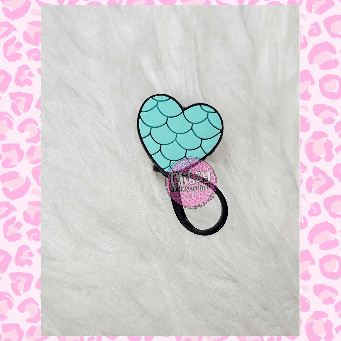 MERMAID HEART STRAW TOPPER