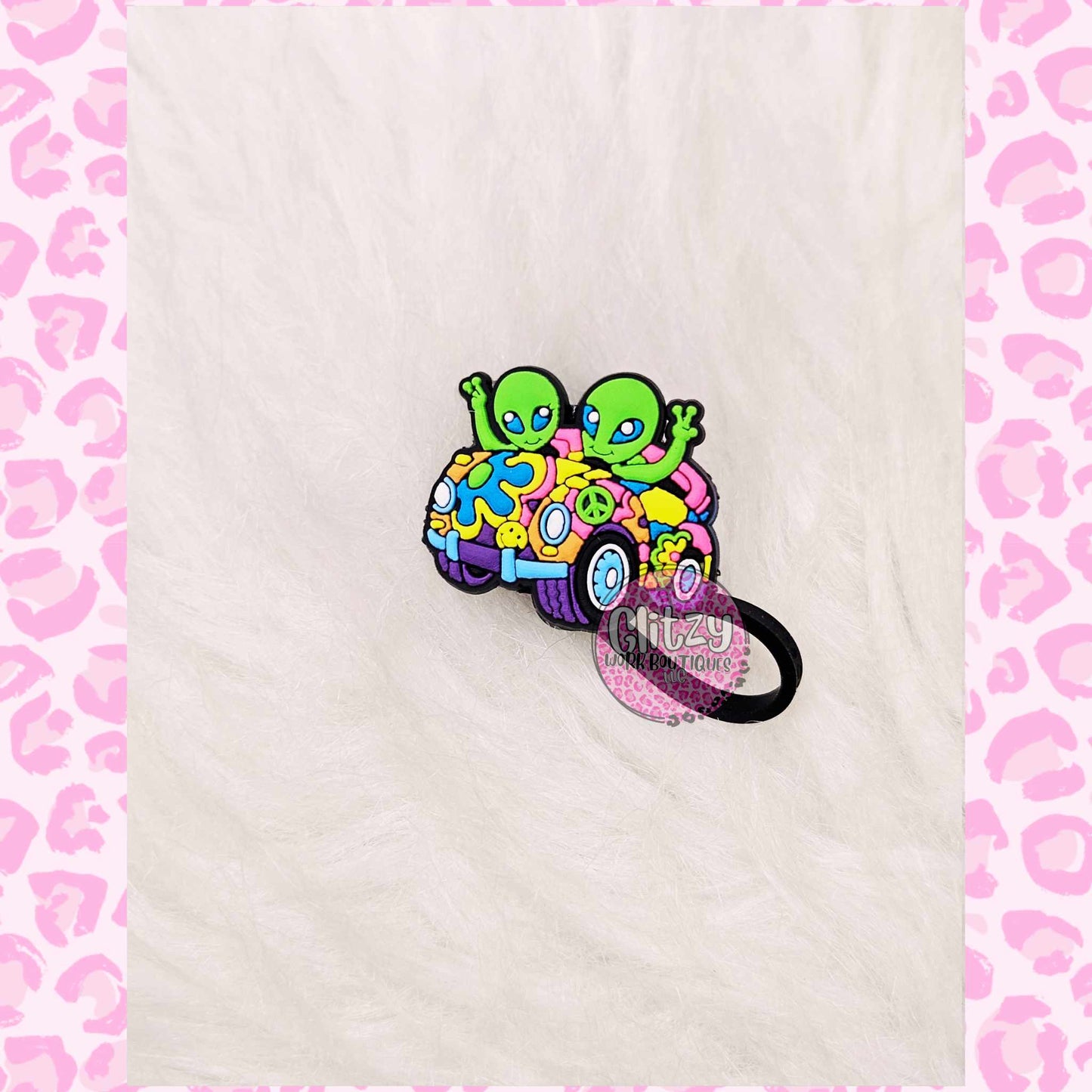 LISA FRANK GROOVY ALIENS STRAW TOPPER