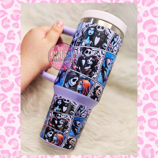 JACK & SALLY PASTEL DUPE 40OZ TUMBLER