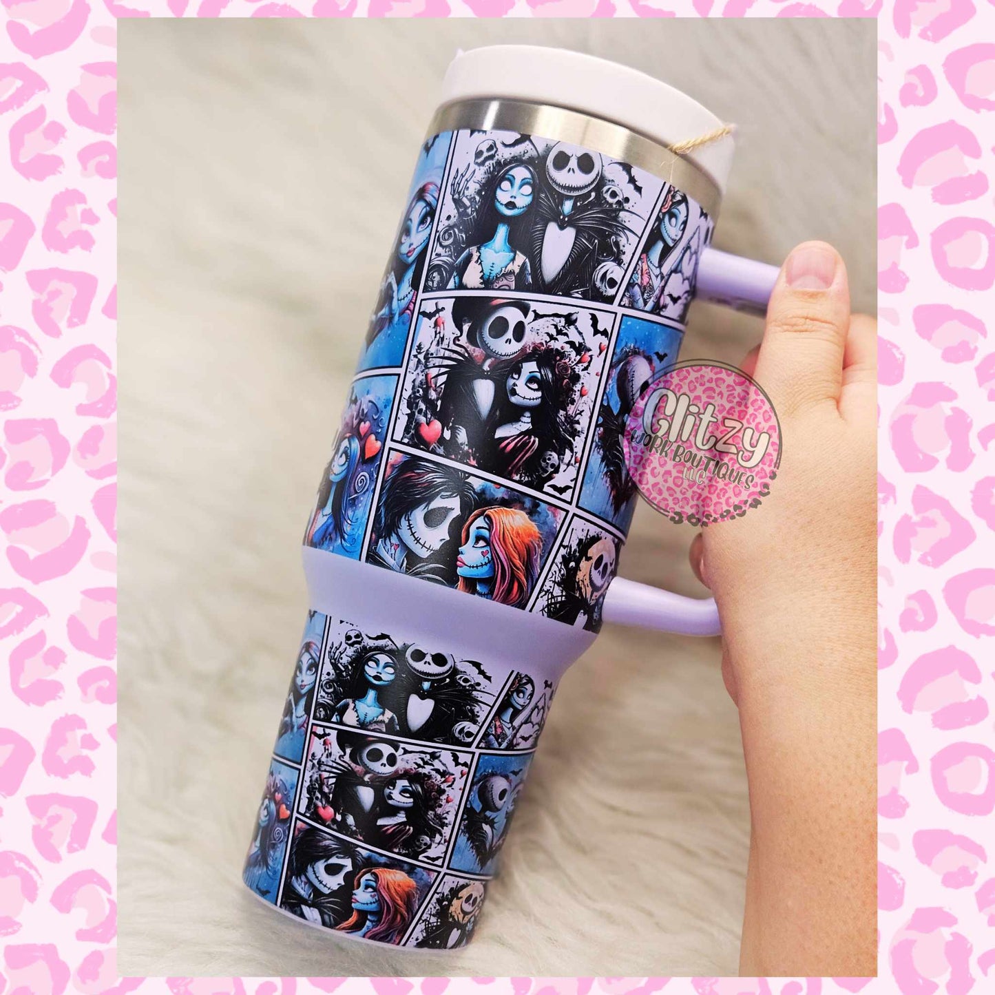 JACK & SALLY PASTEL DUPE 40OZ TUMBLER