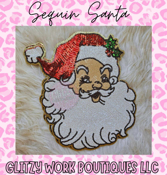 SEQUIN SANTA PATCHED APPAREL