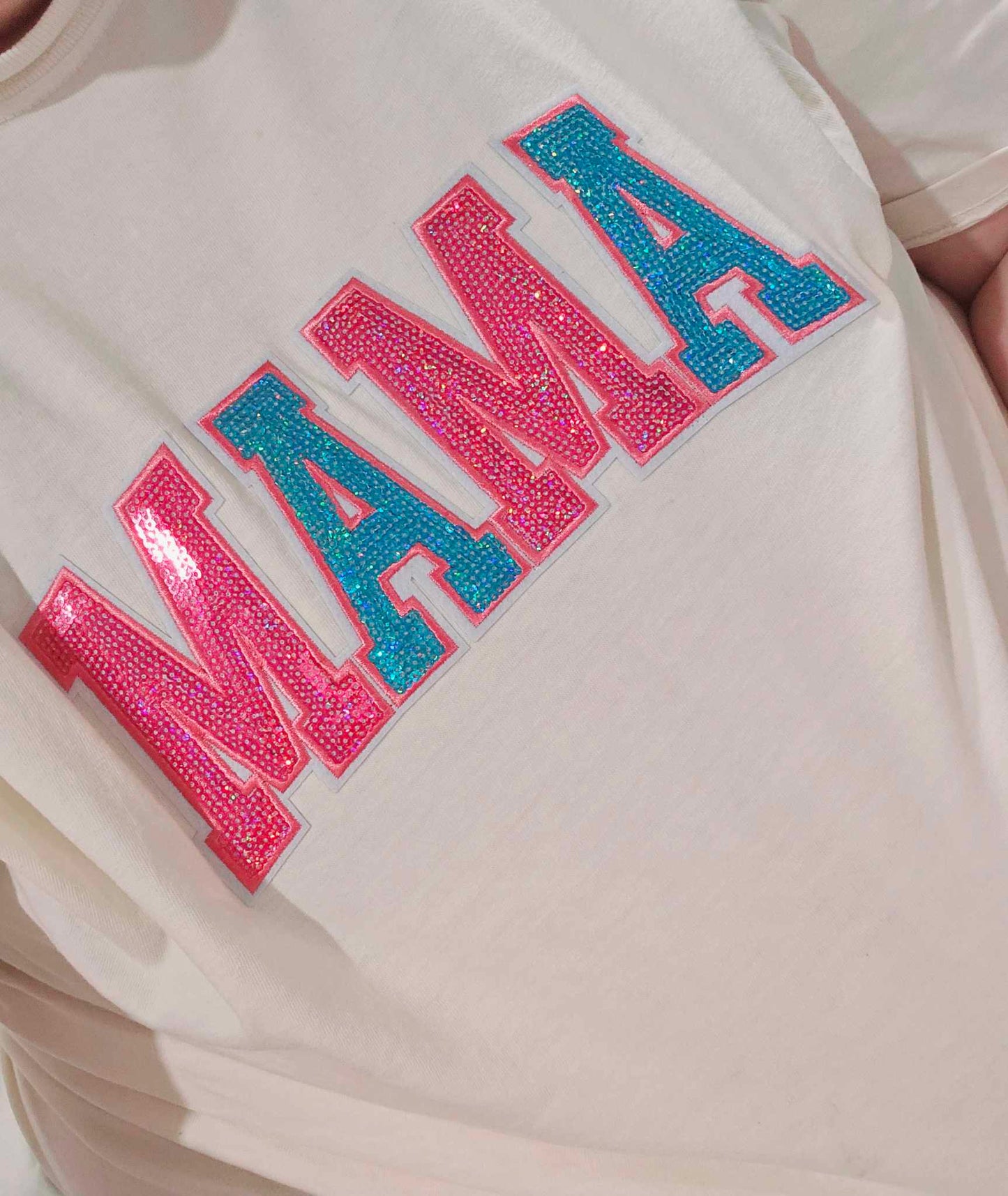 Mama Chenille Patched Apparel