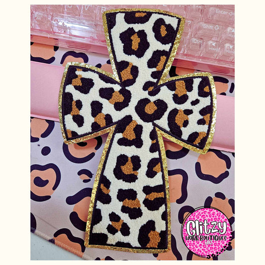 LEOPARD CROSS PATCHED APPAREL