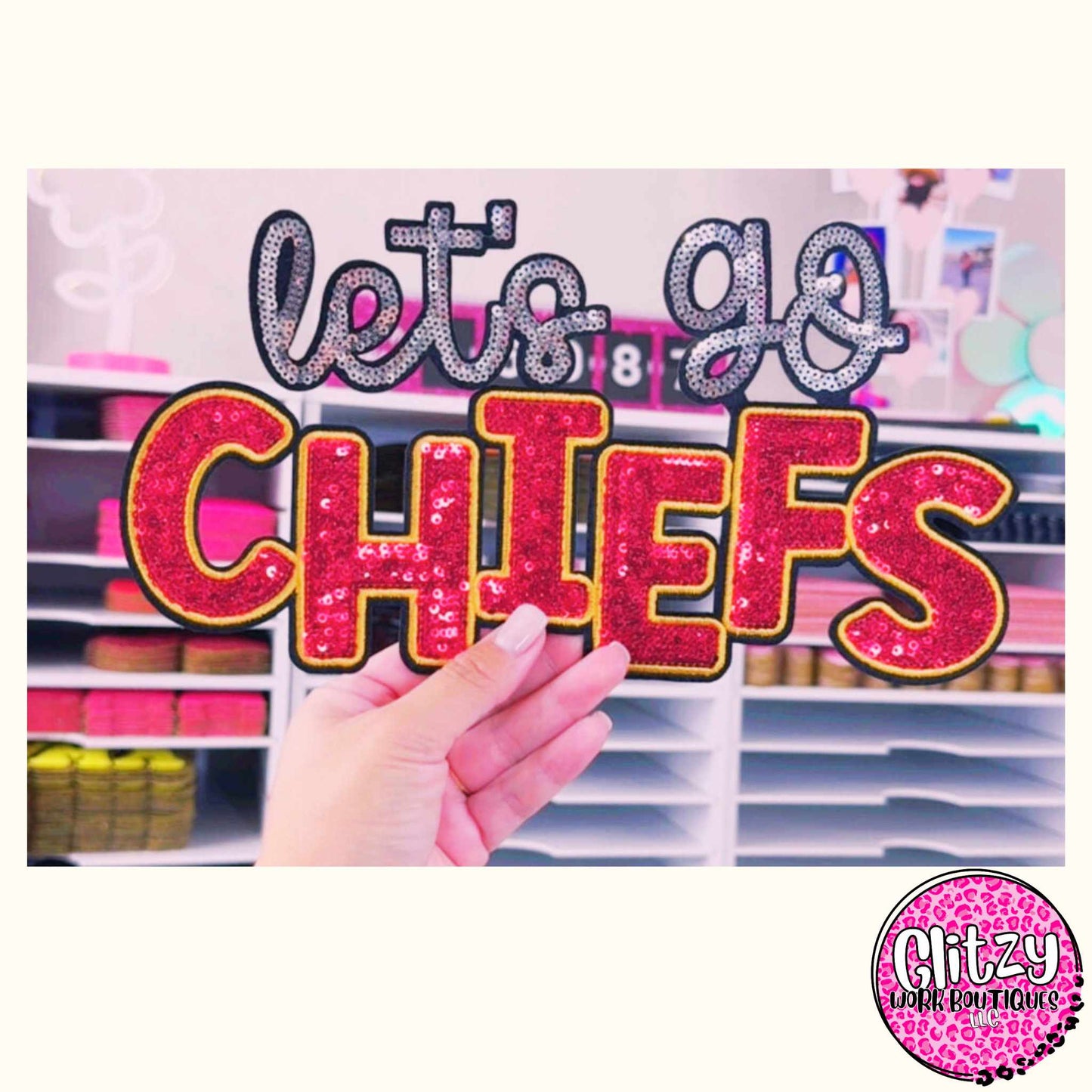 LET'S GO CHIEFS PATCHED APPAREL