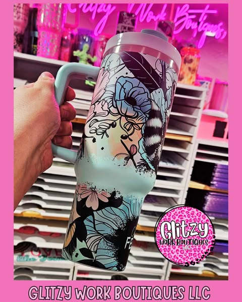 CUTE BUT FERAL PASTEL DUPE 40OZ TUMBLER