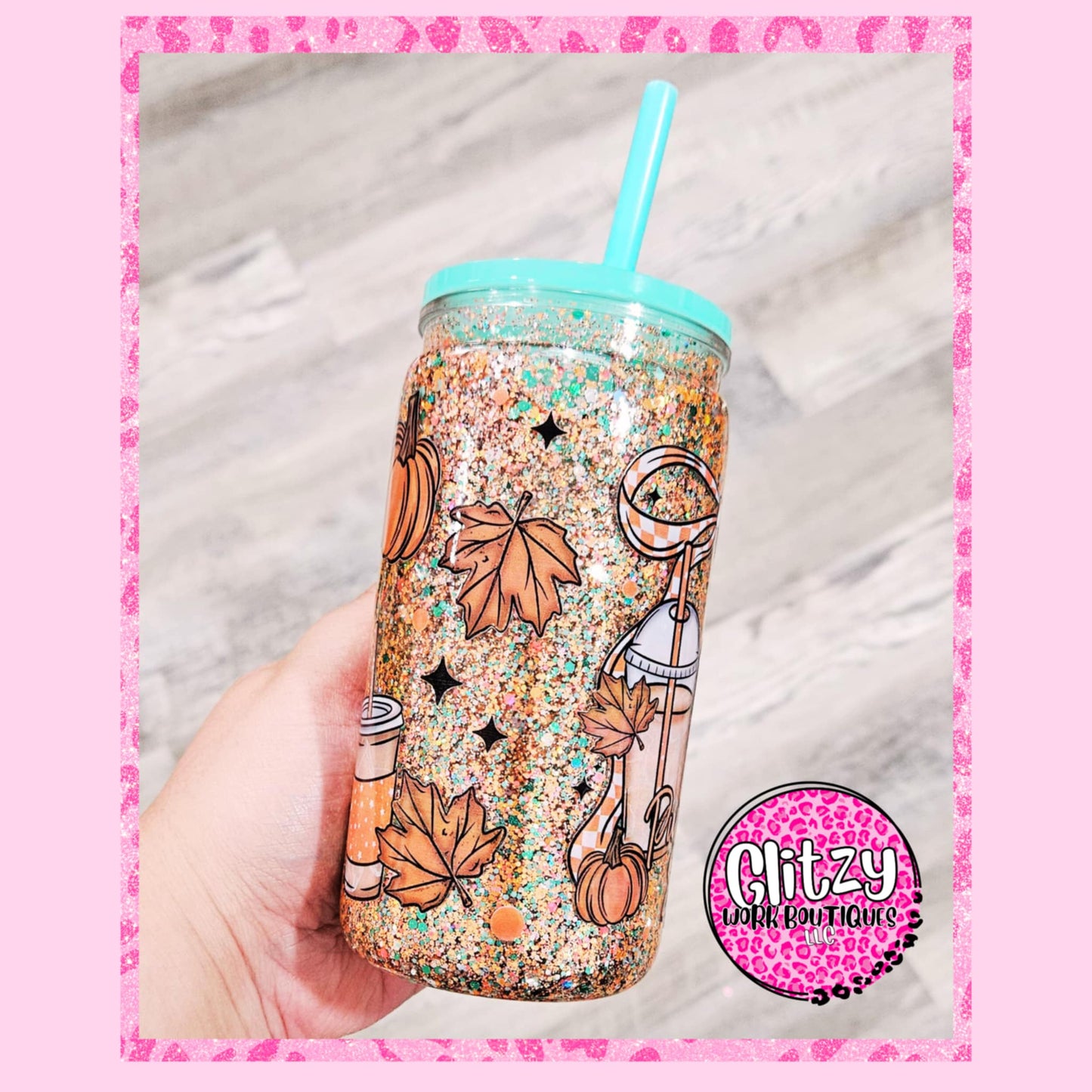 PUMPKIN SPICE SNOW GLOBE TUMBLER