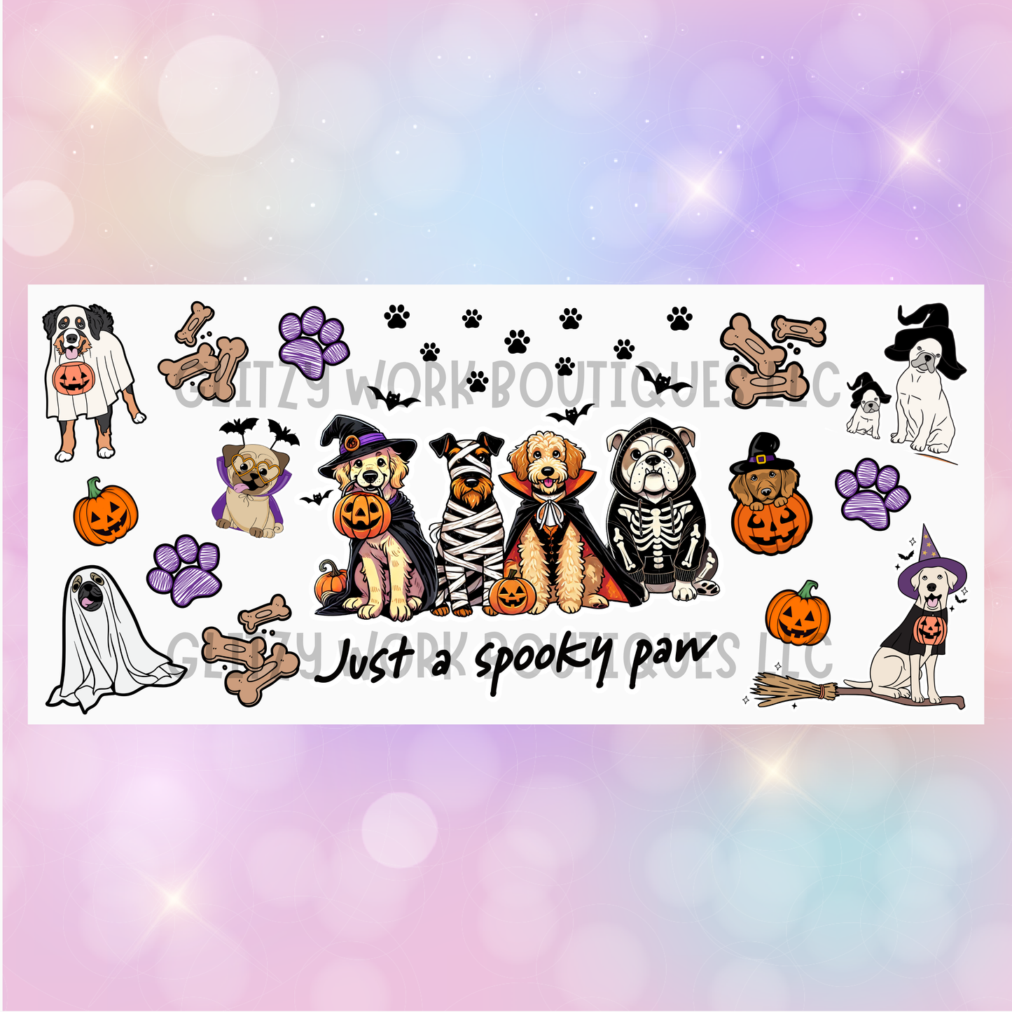 JUST A SPOOKY PAW CUP WRAP