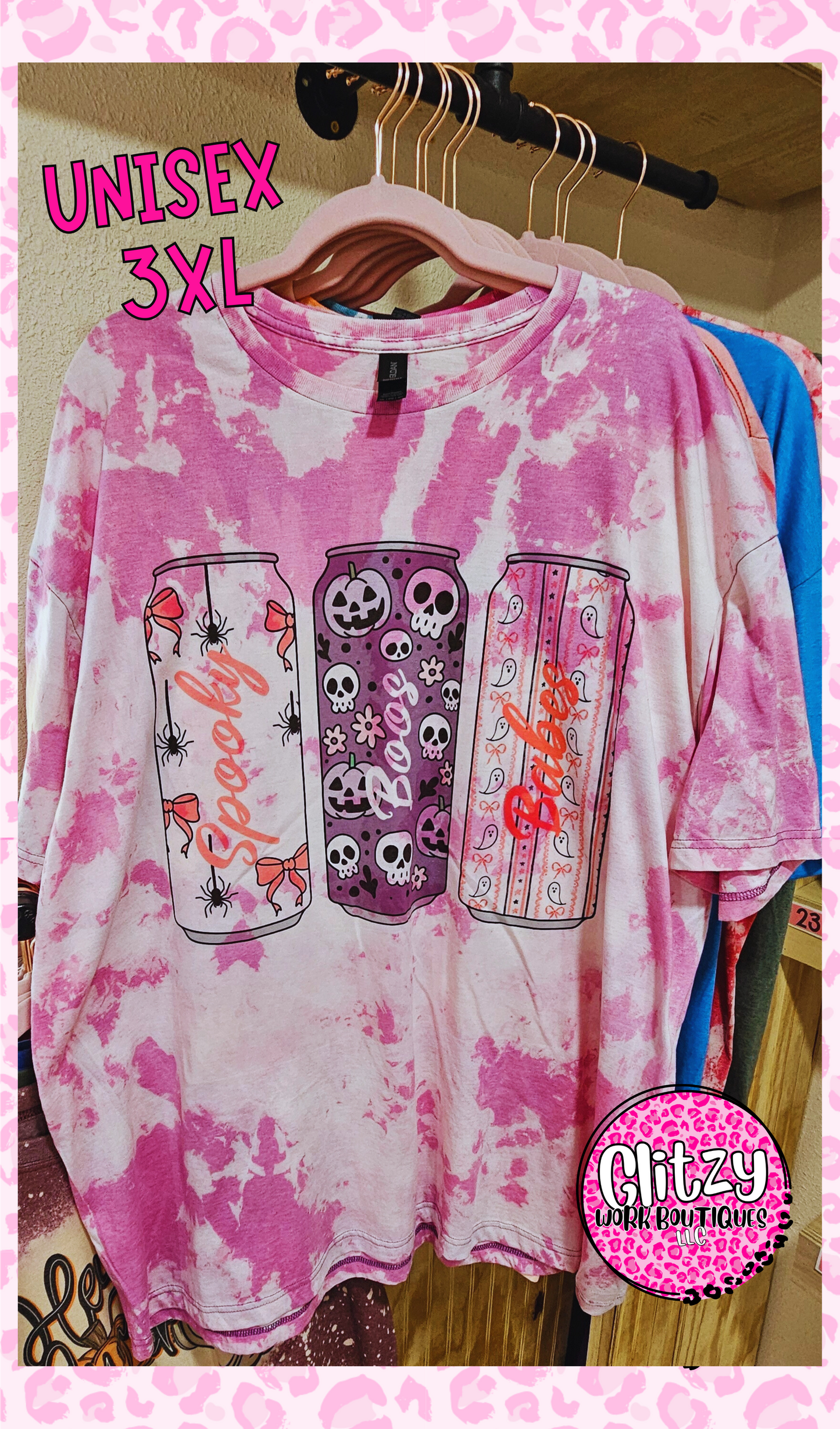 SPOOKY BOOS BABE BLEACHED TEE