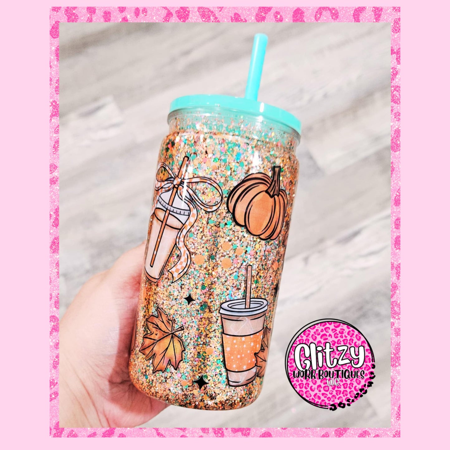 PUMPKIN SPICE SNOW GLOBE TUMBLER