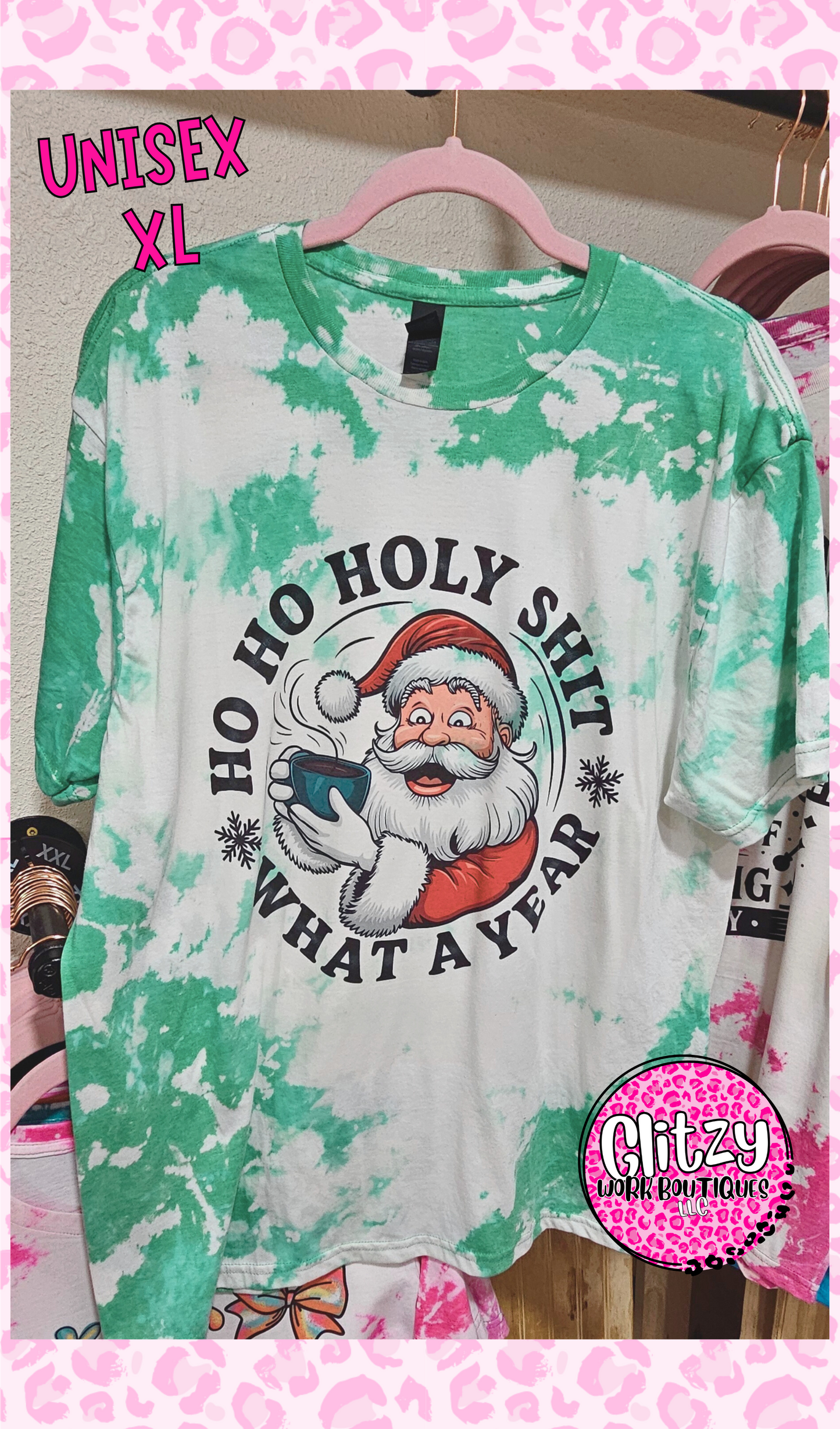 HO HO HO HOLY SHIT BLEACHED TEE