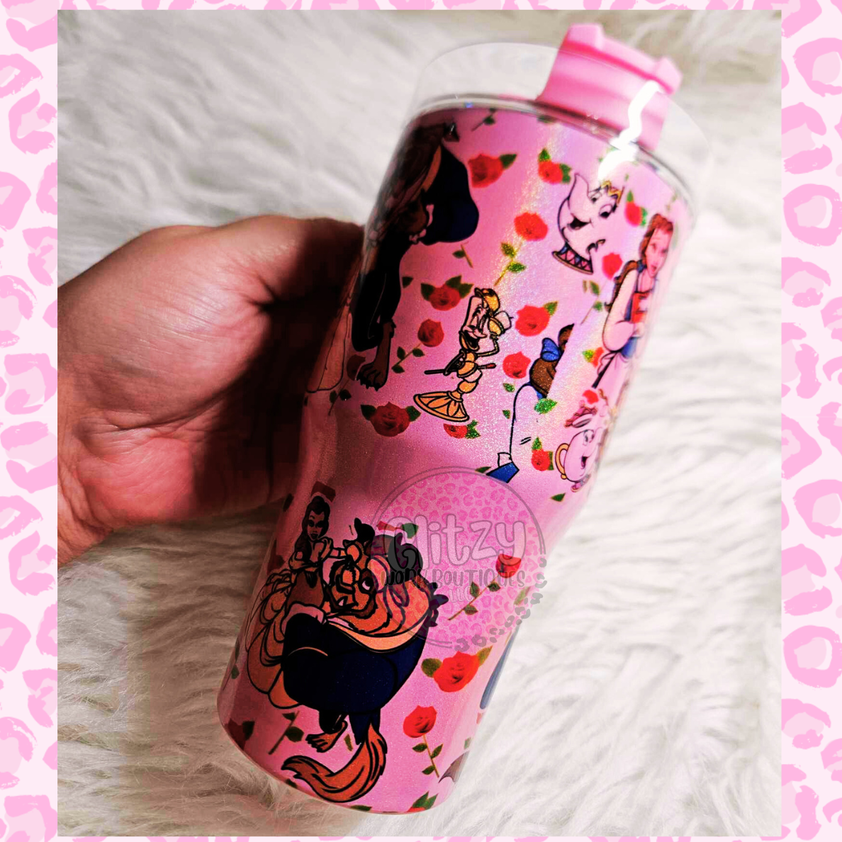 PRINCESS BELLE CHARACTER 20oz KID DUPE TUMBLER