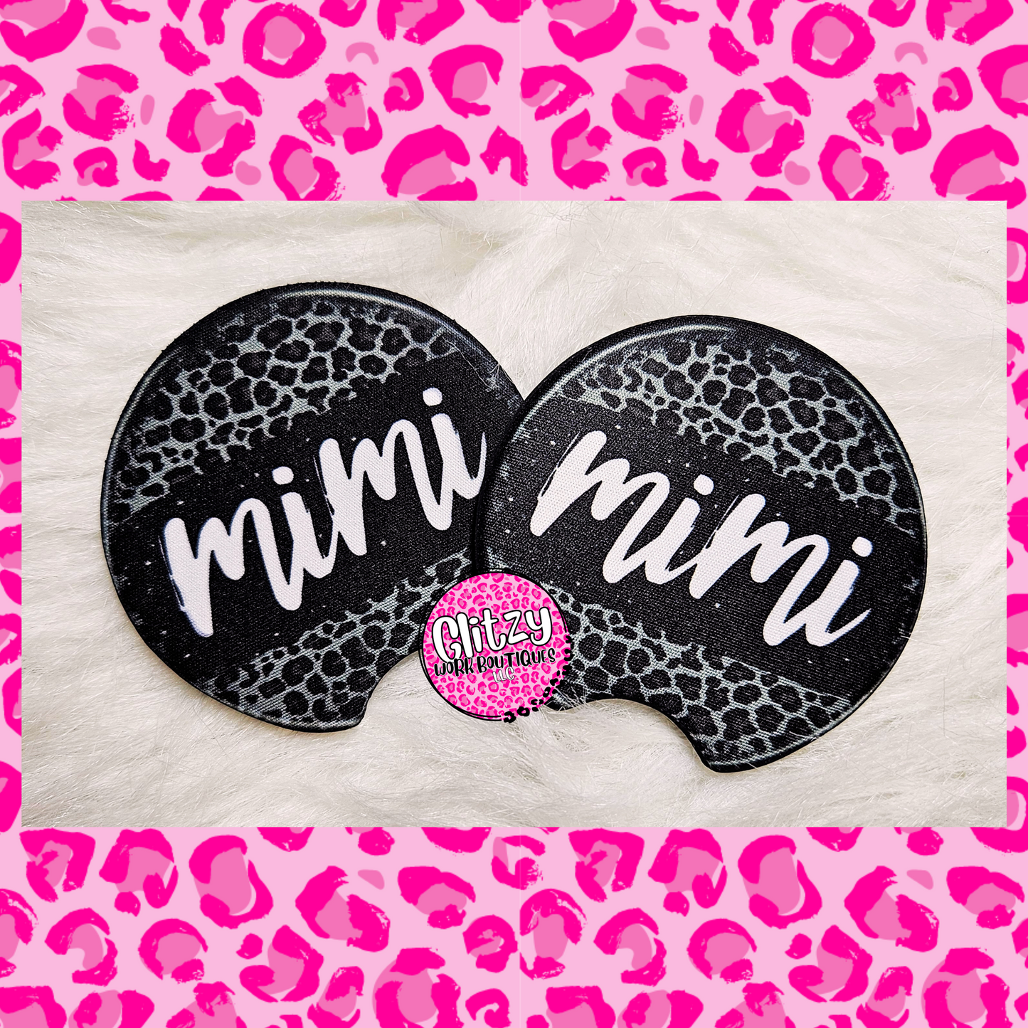 MIMI LEOPARD CAR COASTER