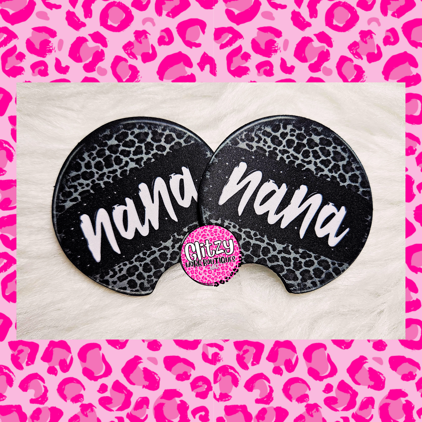 NANA LEOPARD CAR COASTER