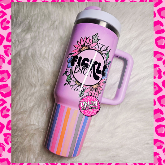 FICKLE BITCH PASTEL DUPE 40OZ TUMBLER