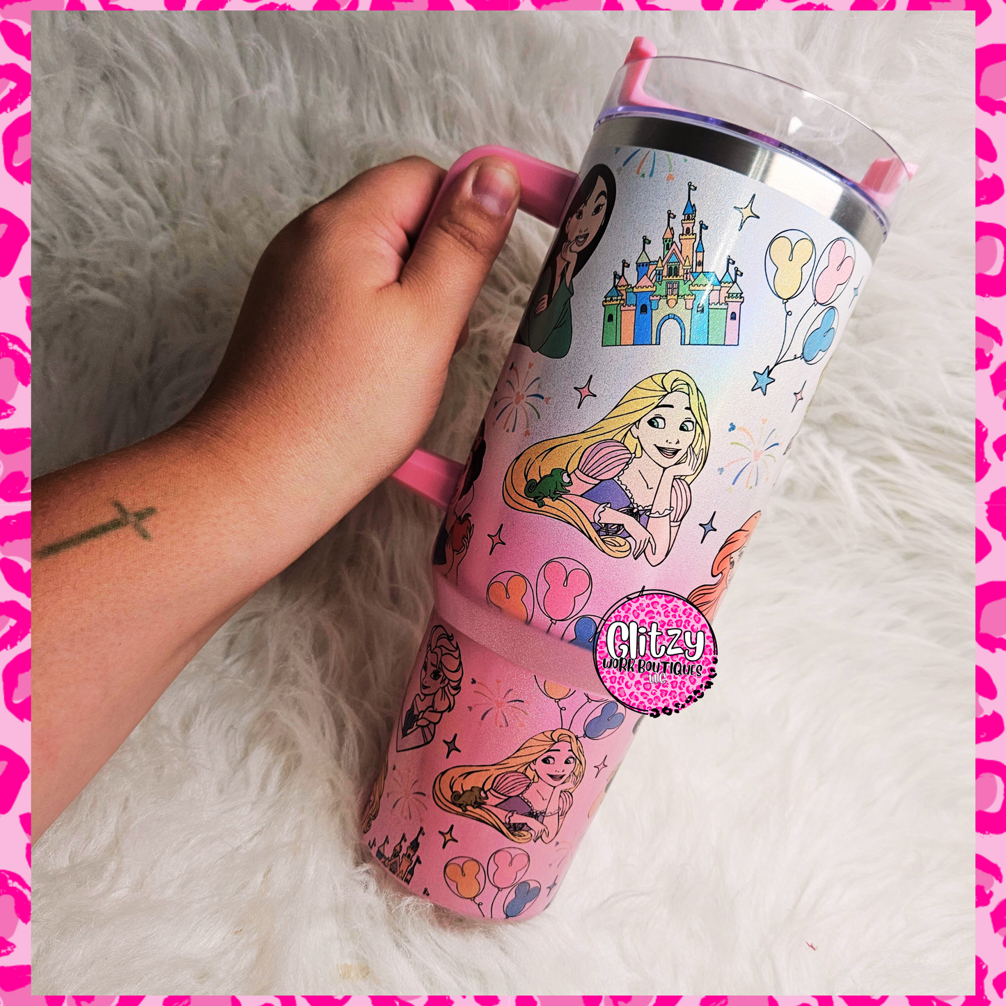 CHARACTER PRINCESS DUPE 40OZ TUMBLER