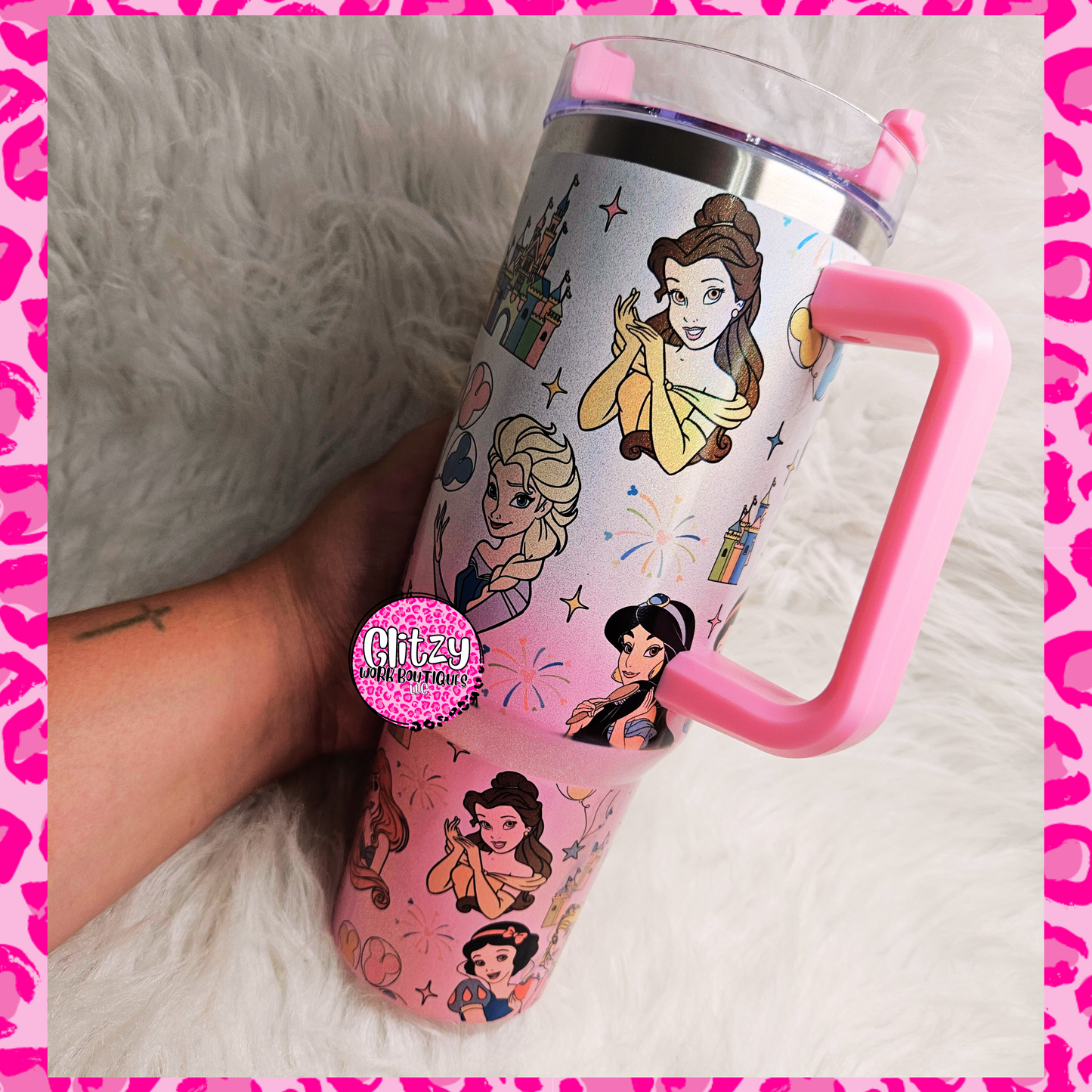 CHARACTER PRINCESS DUPE 40OZ TUMBLER