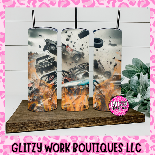 CRASHIN' DEMO DERBY TUMBLER