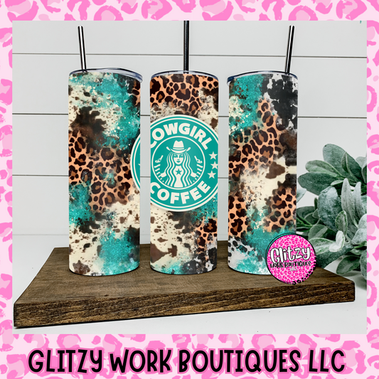 COWGIRL COFFEE TUMBLER