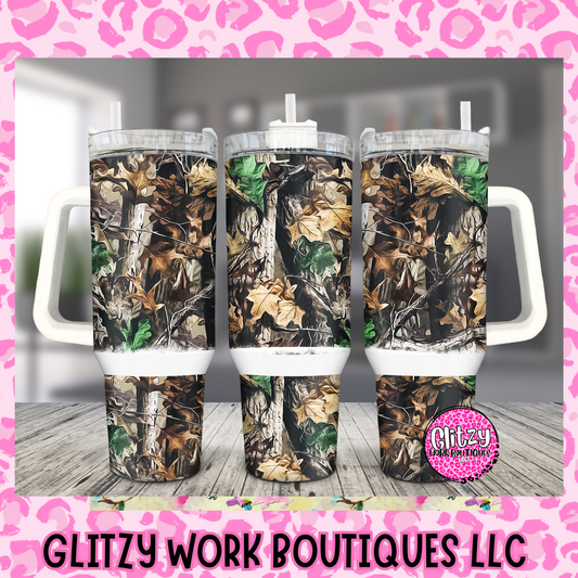 LEAFY CAMO 40oz TUMBLER