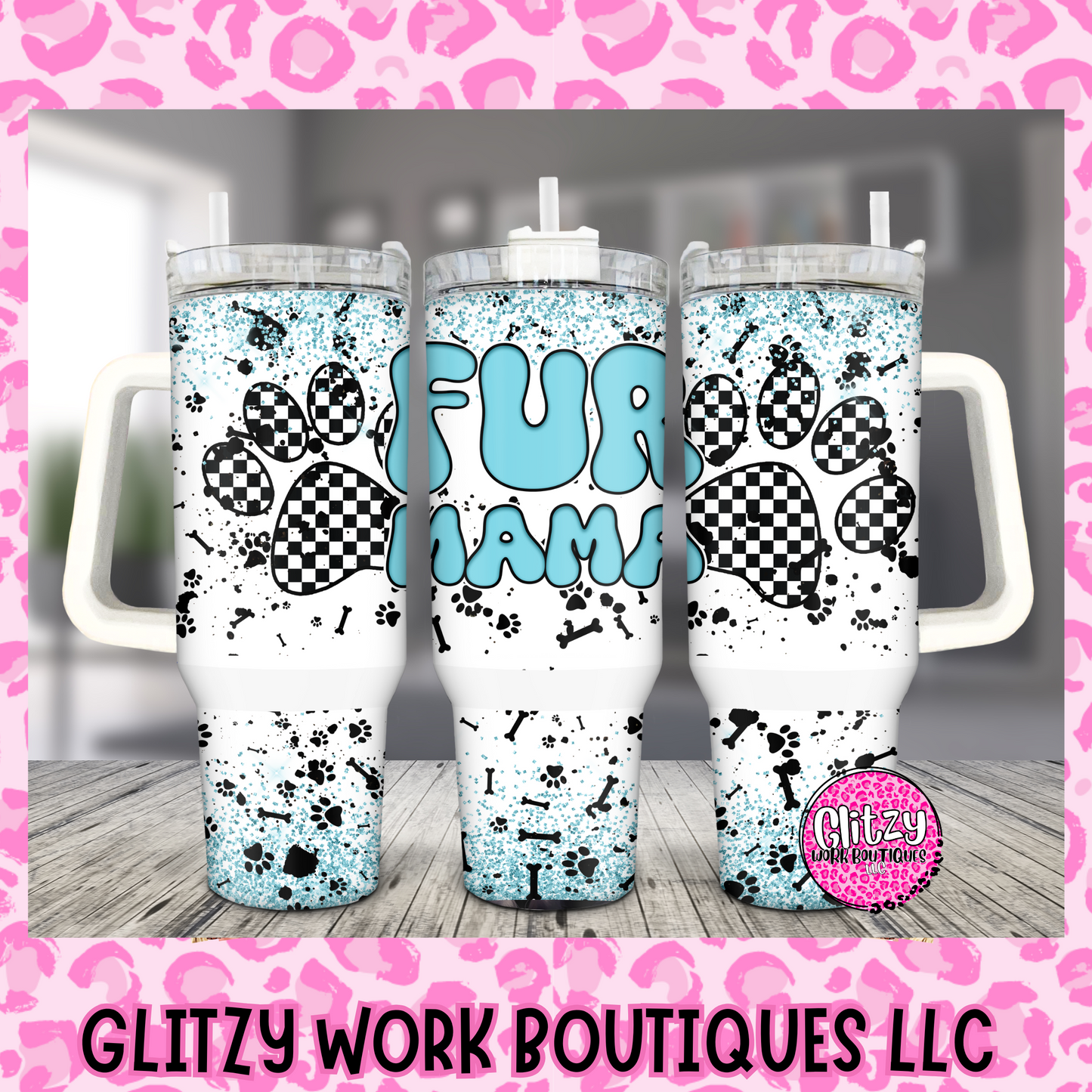 FUR MAMA PASTEL 40oz TUMBLER