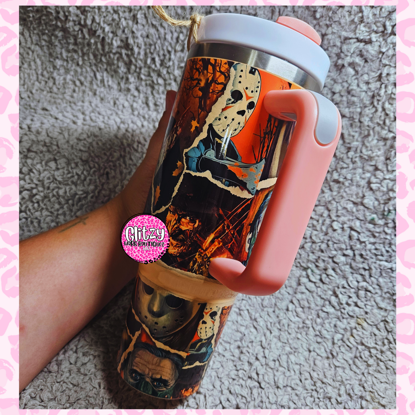 HORROR HALLOWEEN PASTEL DUPE 40OZ TUMBLER