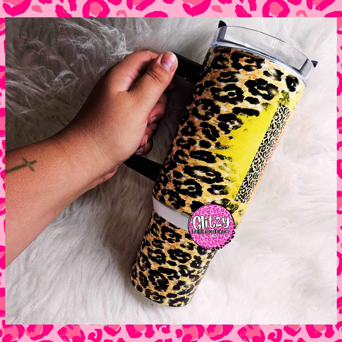 KC LEOPARD DUPE 40OZ TUMBLER