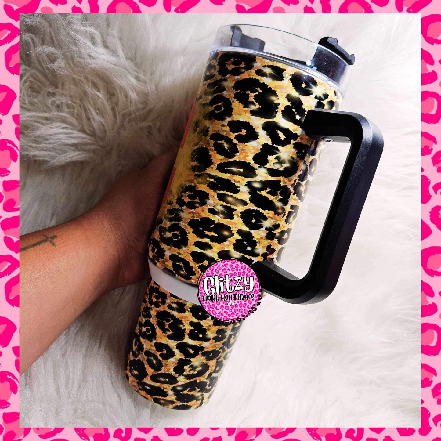 KC LEOPARD DUPE 40OZ TUMBLER