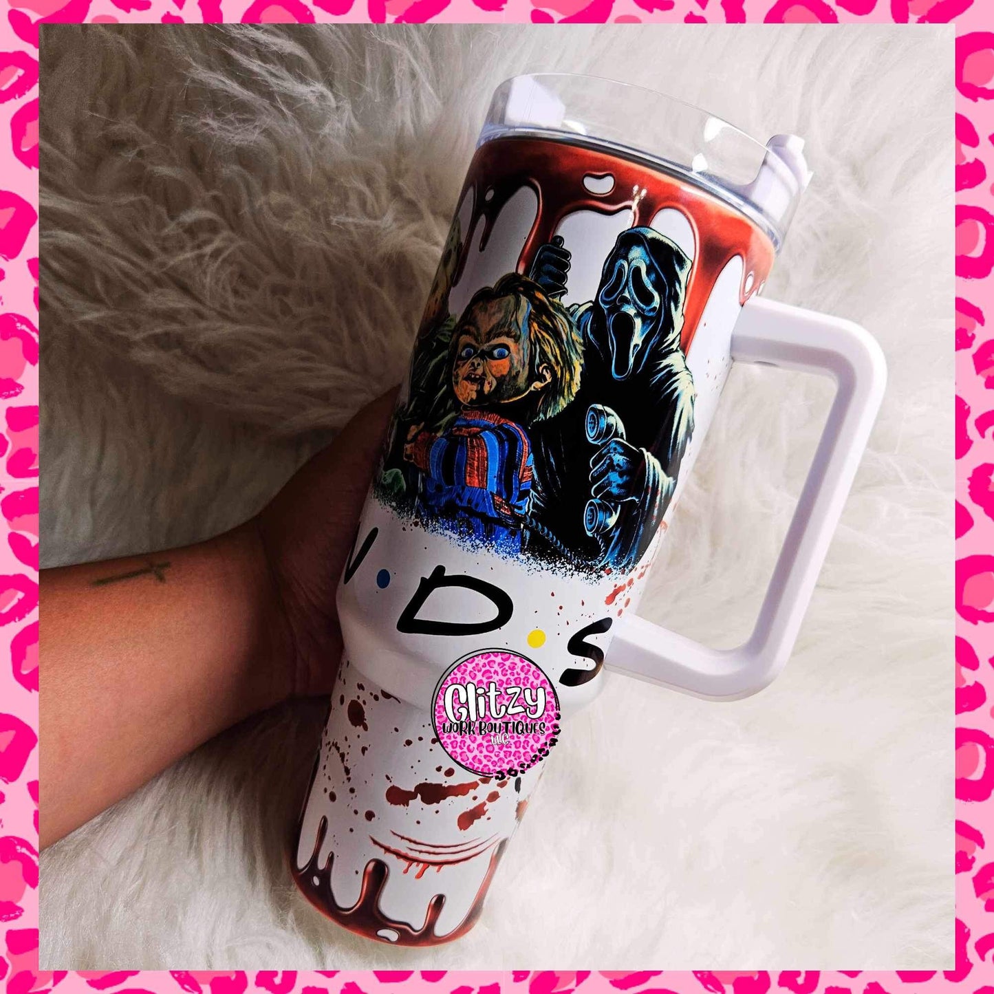 FRIENDS HORROR DUPE 40OZ TUMBLER